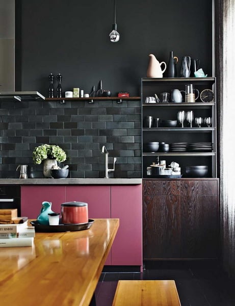 دکوراسیون آشپزخانه مدرن 2021 به رنگ سیاه